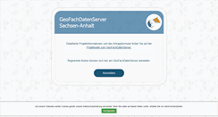 Desktop Screenshot of geofachdatenserver.de